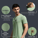 Men's Round Neck Multi reflector Logo T-Shirt