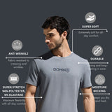 Men's Round Neck Multi reflector Logo T-Shirt