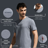 Men's Round Neck Multi reflector Logo T-Shirt