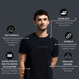 Men's Round Neck Multi reflector Logo T-Shirt