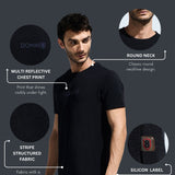 Men's Round Neck Multi reflector Logo T-Shirt