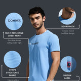 Men's Round Neck Multi reflector Logo T-Shirt