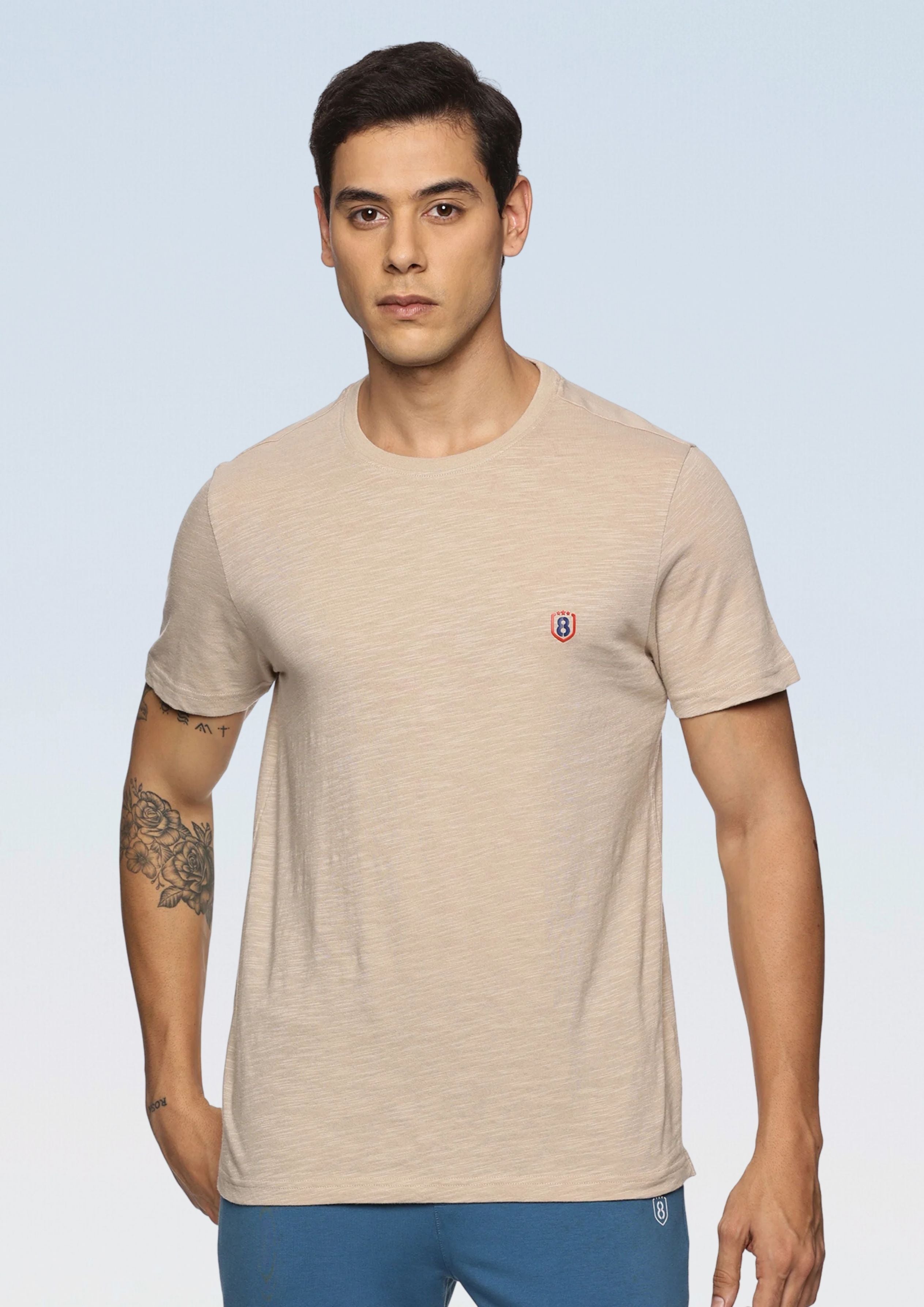 Men Solid High Performance Training T-Shirt