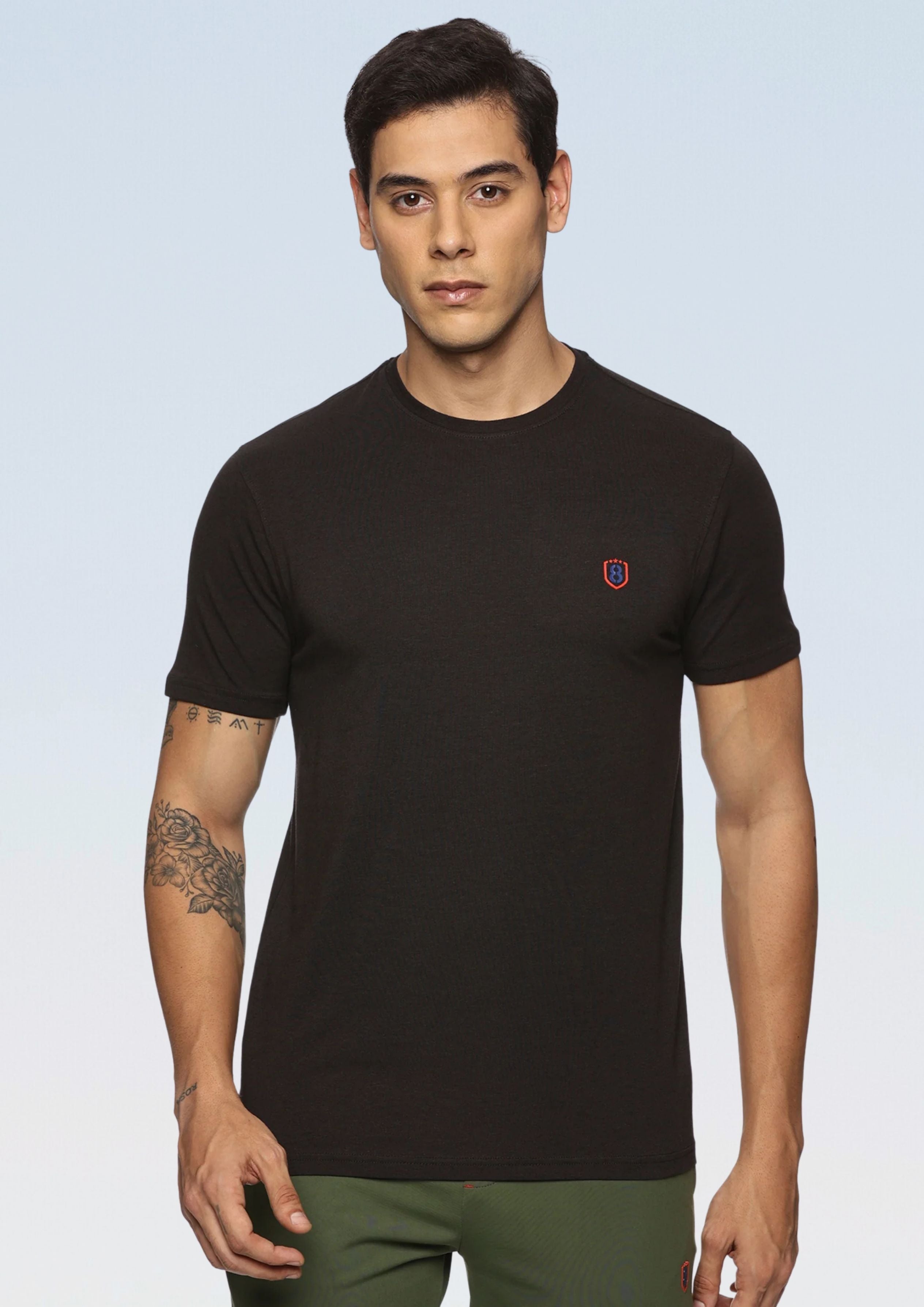 Men Round neck Bamboo Cotton T shirt