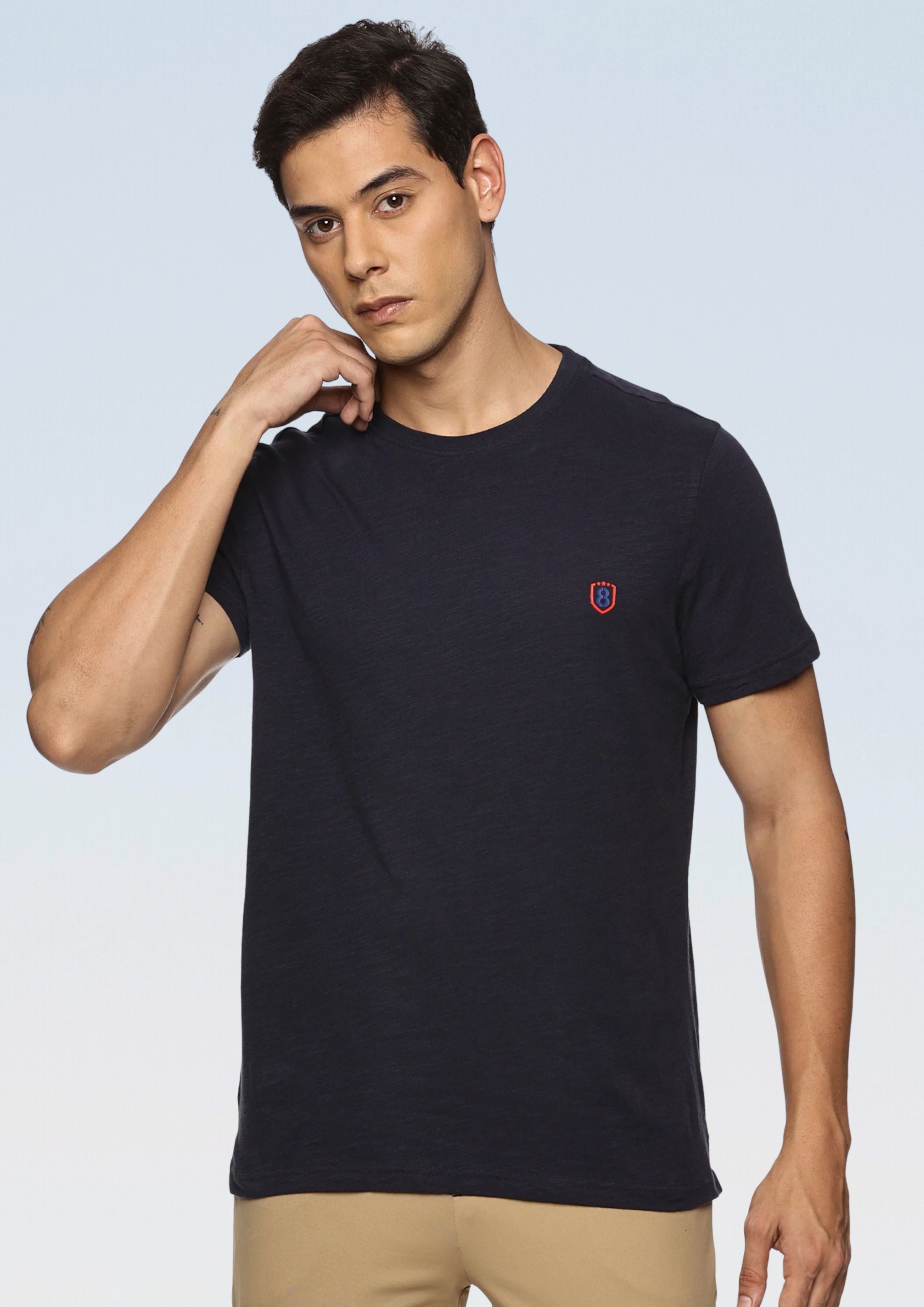 Men Round neck Organic cotton T shirt