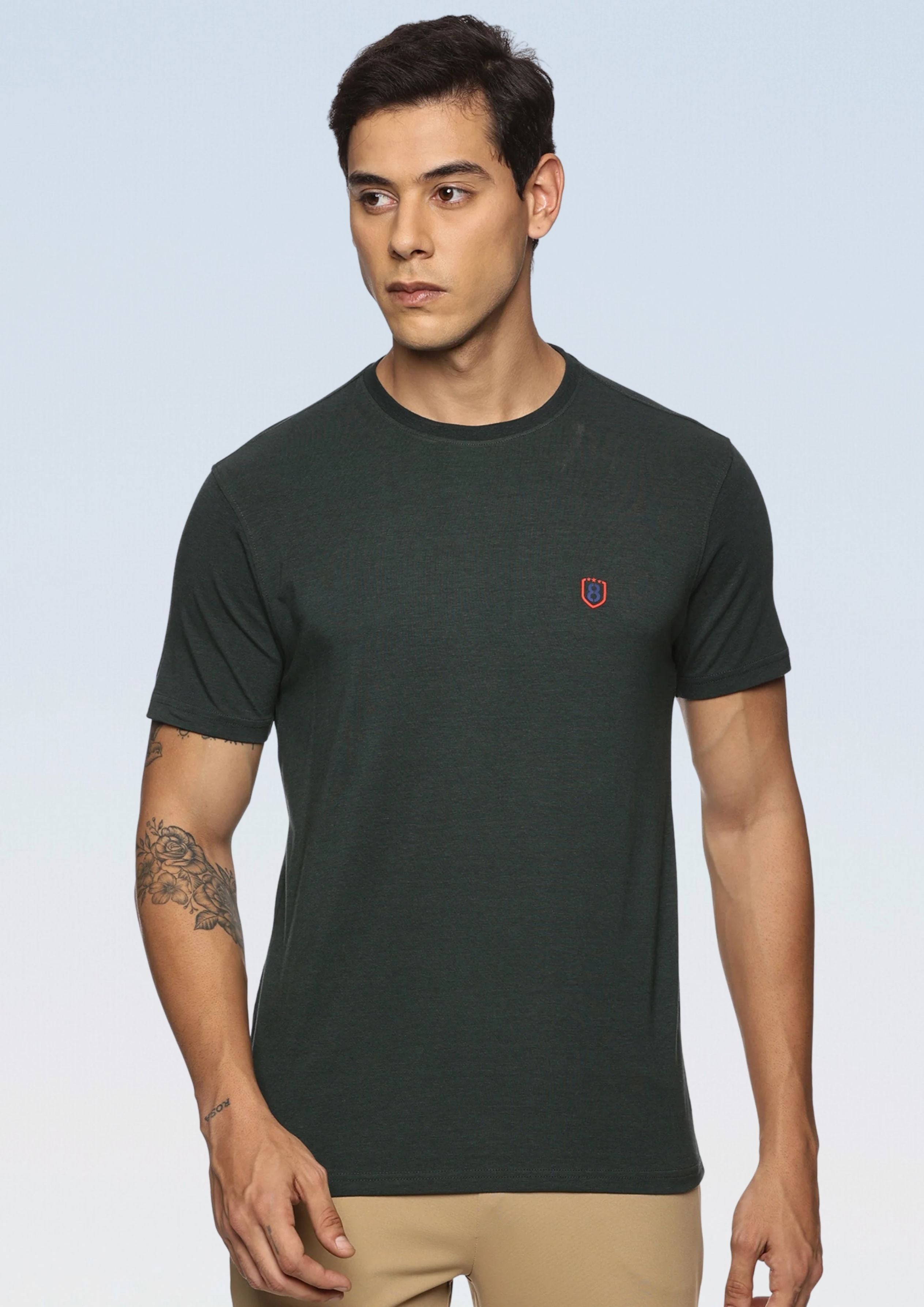 Men Round neck Bamboo Cotton T shirt
