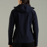 Women's Hooded Water-repellent All-weather Jacket with Thumb hole Sleeve