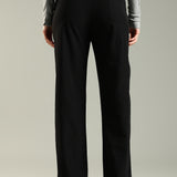 Women's Everyday Multipocketed Workleisure Pants with Zipper and button closure