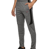 Mens Cut & Sew Track Pant with One Side Zipper Pocket and Inside Drawstring