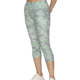 Women's Camouflage Slim-Fit Elasticated Capris