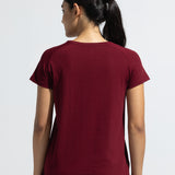 Women’s Raglan Sleeve Graphic Long Top with Curve Hem
