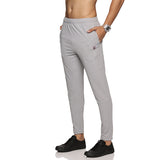 Men's Slim fit track pant with Elasticated waist with drawstring (Light Grey)