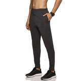 Men's Slim fit track pant with Elasticated waist with drawstring (Dark Grey)