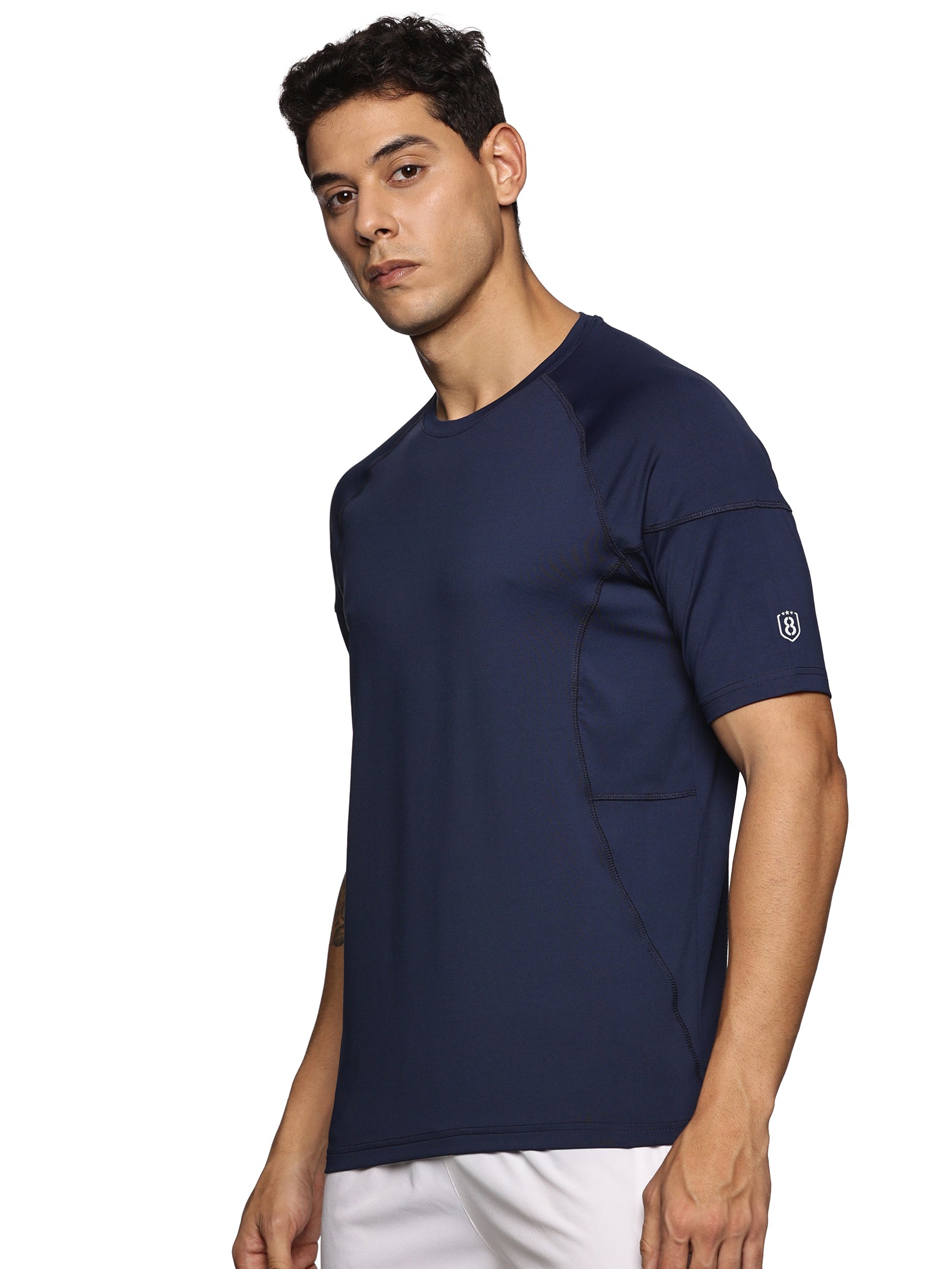 Men Solid High Performance Training T-Shirt