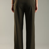 Women's Everyday Multipocketed Workleisure Pants with Zipper and button closure