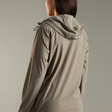 Women's Hooded All Weather Jacket with Side seam pockets in sleeve
