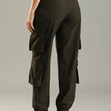 Women Stylish Multi pocket Pants with Adjustable Drawstring