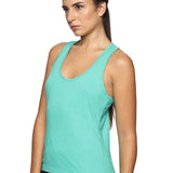 Women Sleeveless Razer Back Running Tank top (Yellow)