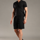 Men Solid Shorts With Side Pocket With Zipper Closure