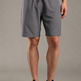 Men Solid Shorts With Side Pocket With Zipper Closure