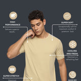 Men Solid High Performance Training T-Shirt