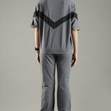 Women’s Cut & Sew Tracksuit with Adjustable Drawstring Waistband