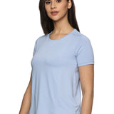 Women Breathable Quick Dry Kooltex Regular Fit Sports T-Shirt (Sky Blue)