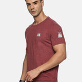 Men Organic Cotton Recycled Polyester Melange effect T Shirt