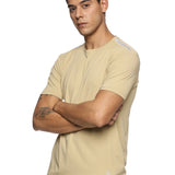 Men Solid High Performance Half Regular Sleeve