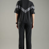Women’s Cut & Sew Tracksuit with Adjustable Drawstring Waistband