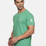 Men Organic Cotton Recycled Polyester Melange effect T Shirt