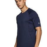 Men Kooltex Solid High Performance Half Raglan Sleeve(Navy Blue)