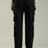 Women Stylish Multi pocket Pants with Adjustable Drawstring