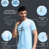 Men’s  Round Neck Cotton Cut & Sew Graphic Printed T Shirt