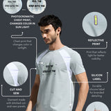 Men’s  Round Neck Cotton Cut & Sew Graphic Printed T Shirt