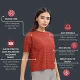 Women's Lightweight Drop Shoulder Top With Wrinkle Resistance