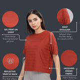 Women's Lightweight Drop Shoulder Top With Wrinkle Resistance