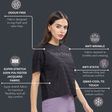 Women's Lightweight Drop Shoulder Top With Wrinkle Resistance