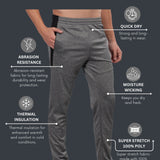 Men’s Moisture Wicking Track Pant with Stretchable Waist Band