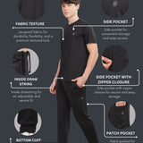 Lightweight Wrinkle Resistant Polyester Co-Ord Set for Men