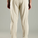 Men's Pintuck Pants with Double Button & Zipper Closure