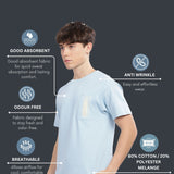 Men’s Soft Cotton Shrinkage Resistant Stretchable T Shirt with Chest Zipper Pocket