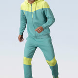Men Colour Block Out Door Training Track Suit