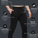 Men’s Super Soft Cotton Track Pant with Zipper Pockets