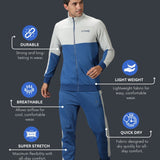 Men's Quilted Colour Block Training Track Suit