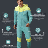 Men Colour Block Out Door Training Track Suit