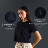 Women’s super stretchy ultra soft sweat wicking Nylon crop top