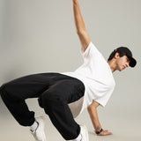 Men's Woven Boxy Jogger with Zipper Pocket