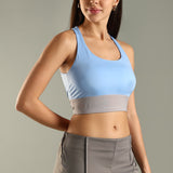 Women's Criss Cross Back Sports Bra with Detachable Pad