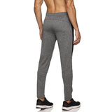 Mens Cut & Sew Track Pant with One Side Zipper Pocket and Inside Drawstring